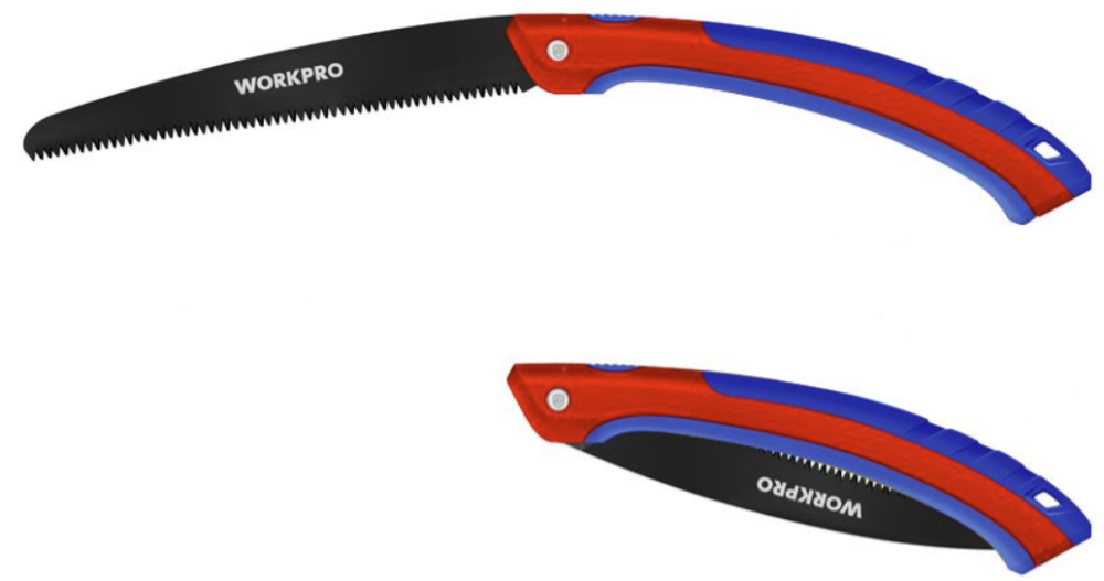 Ножовка садовая WORKPRO 250 мм 7TPI складная (WP333012) – №1