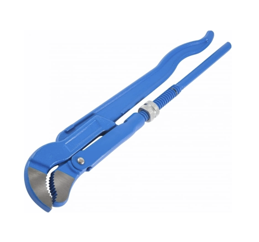 Ключ трубный рычажный МастерАлмаз 1/2" S-образный с изогнутыми губками – №1