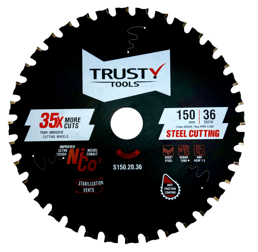 Диск пильный Trusty-Tools Steel Cutting 150х20 мм 36T по стали – №1