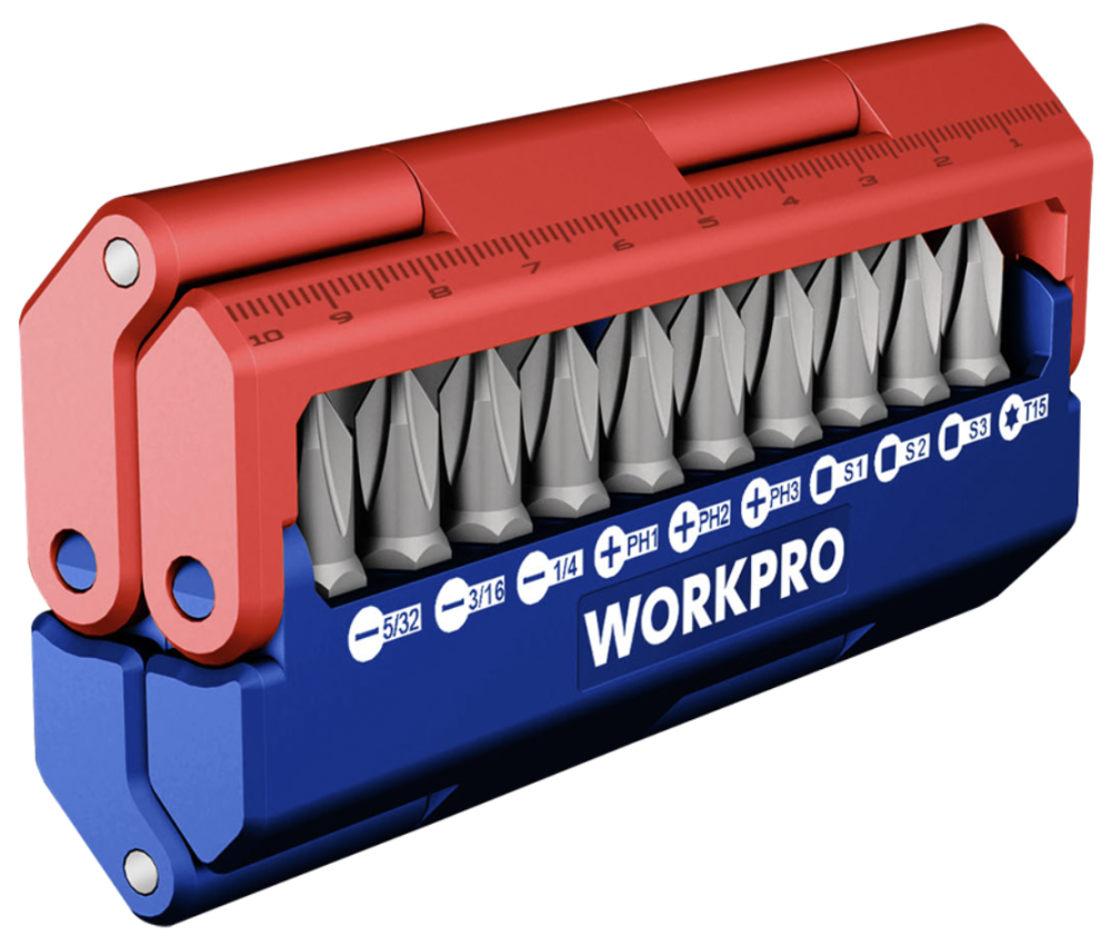 Набор бит WORKPRO метрические (13 шт) (WP221062) – №1