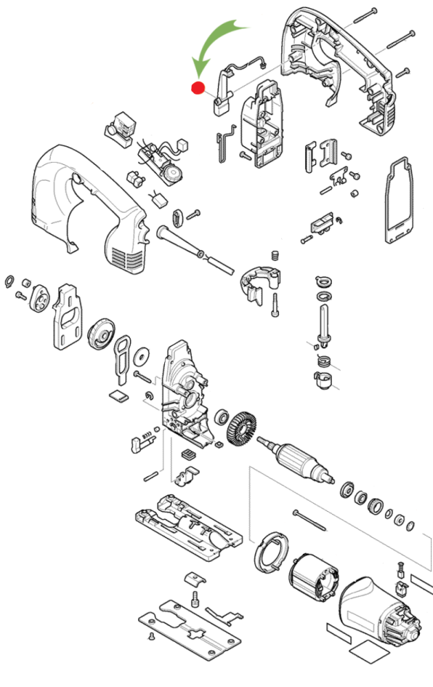 Светодиод Makita для электролобзиков 4340FCT/ 4341FCT/ 4350FCT/ 4351FCT – фото №1 Светодиод Makita для электролобзиков 4340FCT/ 4341FCT/ 4350FCT/ 4351FCT – №1
