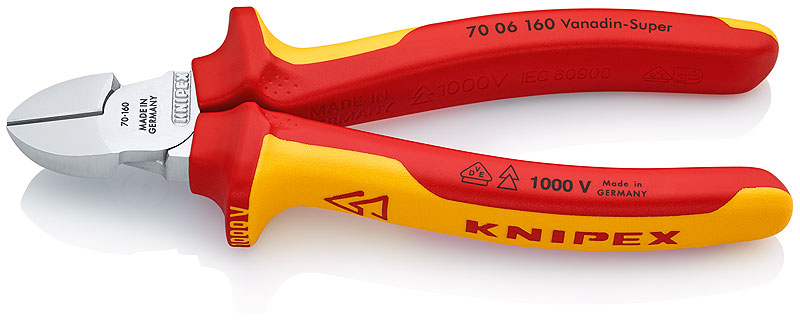 Бокорезы Knipex 160 мм диагональные VDE 1000В (KN-7006160) – №1
