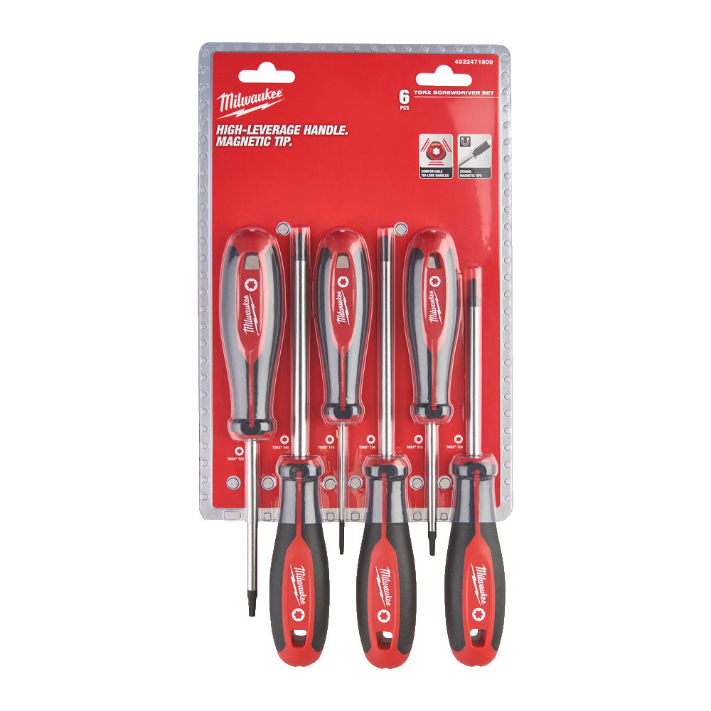 Набор отверток магнитых Milwaukee Torx (6 шт) – фото №1 Набор отверток магнитых Milwaukee Torx (6 шт) – №1