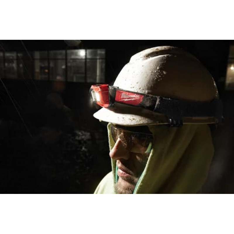 Фонарь налобный Milwaukee HL-SF на батарейках – №3