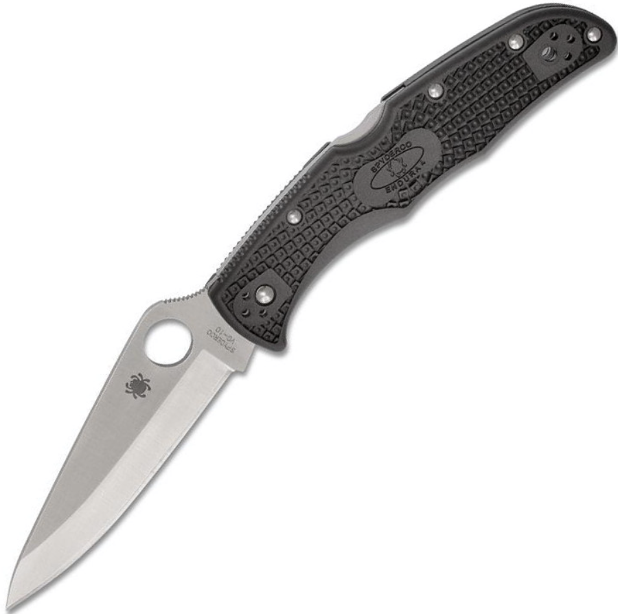 Нож Spyderco Endura 4 с рукоятью Black FRN (10PBK) – фото №1 Нож Spyderco Endura 4 с рукоятью Black FRN (10PBK) – №1