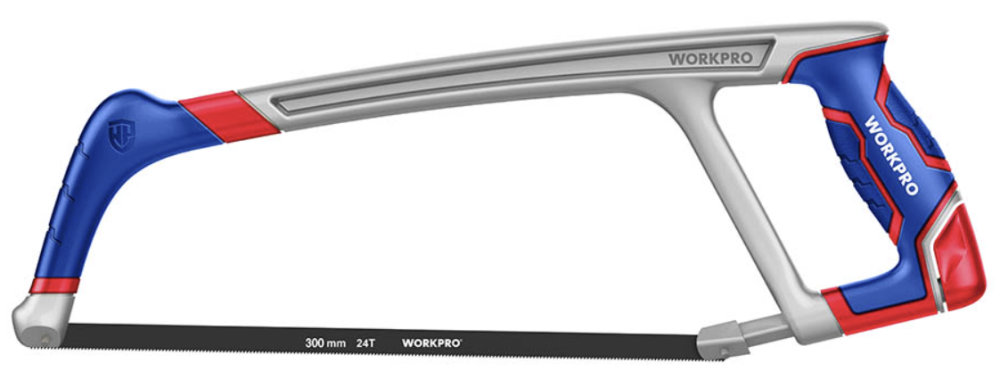 Ножовка по металлу WORKPRO 300 мм алюминиевая сверхпрочная (WP215027) – №1