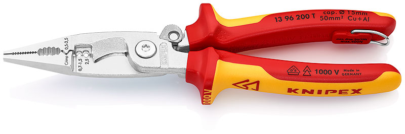Клещи электромонтажные Knipex 200 мм (KN-1396200T) – фото №1 Клещи электромонтажные Knipex 200 мм (KN-1396200T) – №1