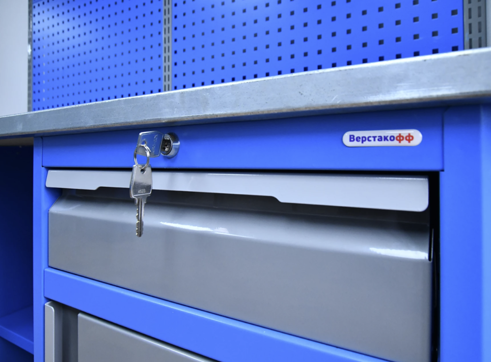 Верстак слесарный Верстакофф TNC 141.15.2-2F однотумбовый – №1