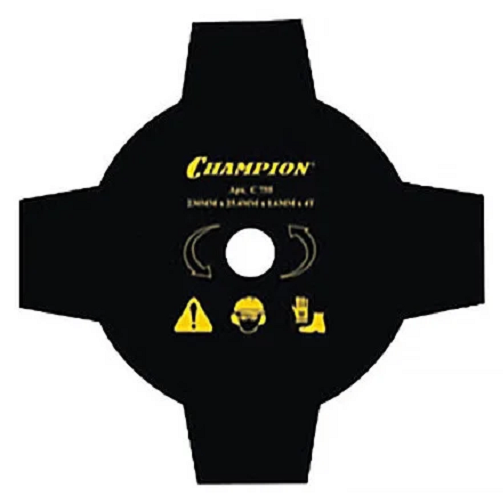 Нож для триммера Champion 230х25,4х4 мм (тип А) – фото №1 Нож для триммера Champion 230х25,4х4 мм (тип А) – №1