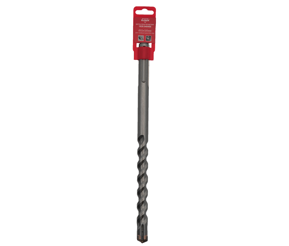 Бур крестовой SDS-max Elitech 22х320 мм – фото №1 Бур крестовой SDS-max Elitech 22х320 мм – №1