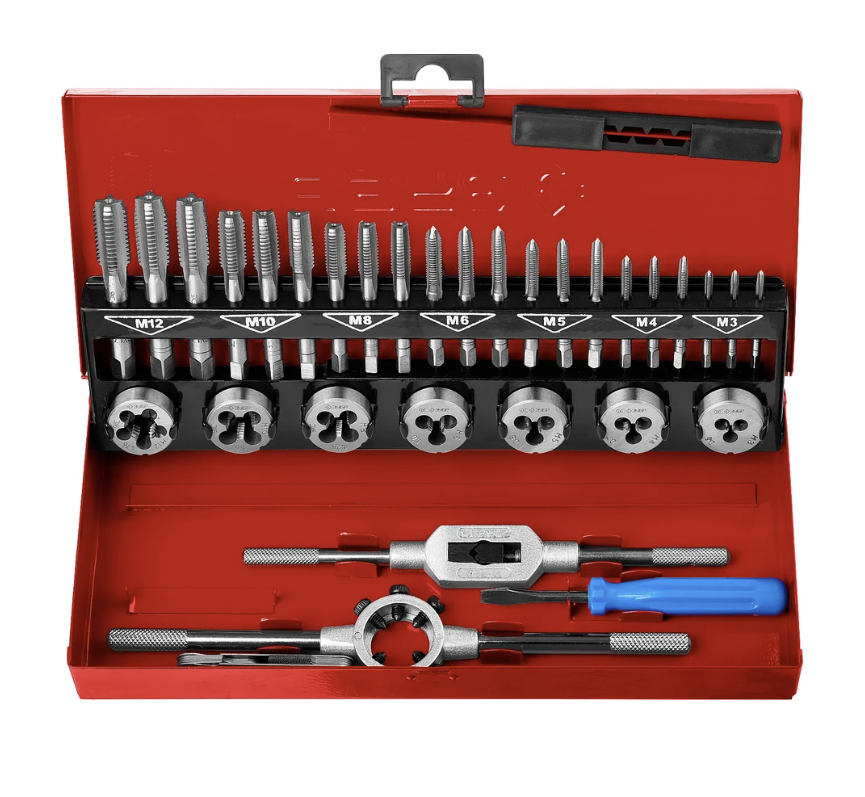 Набор метчиков и плашек Зубр (32 шт) – №1