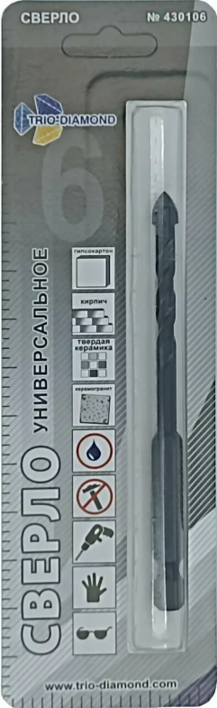 Сверло универсальное Trio Diamond 6 мм – №1