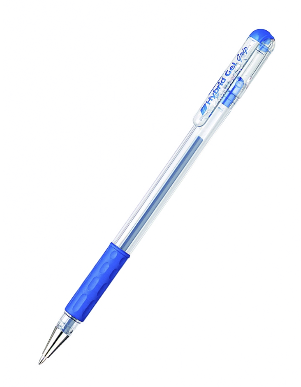 Ручка гелевая Pentel Hybrid Gel Grip 0,6 мм, синяя – фото №1 Ручка гелевая Pentel Hybrid Gel Grip 0,6 мм, синяя – №1