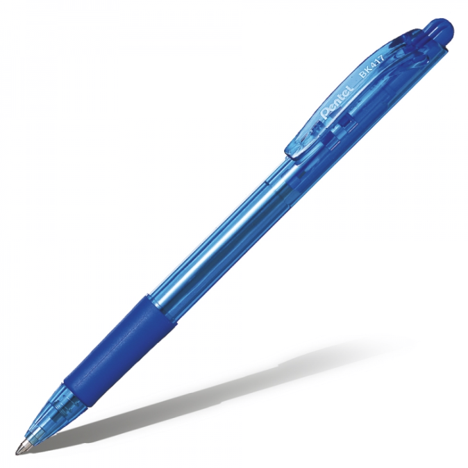 Ручка шариковая автоматическая Pentel 0,7 мм, синяя – №1