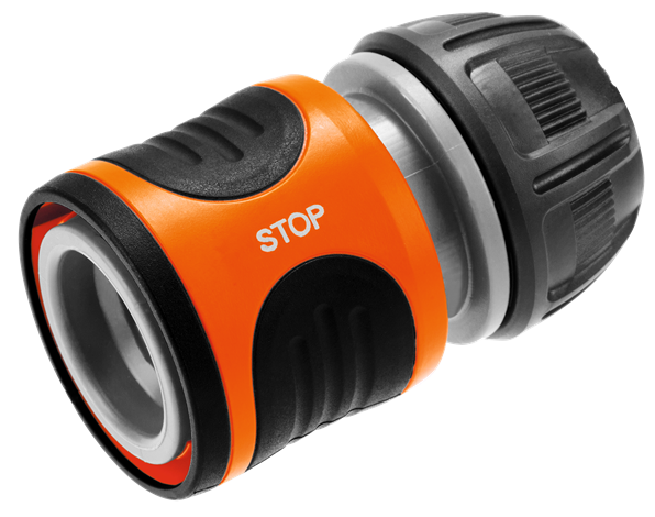 Соединитель для шланга Gardena 1/2" с автостопом – №1