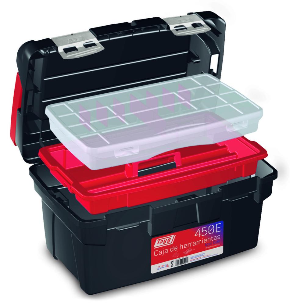 Ящик для инструментов Tayg №450-Е с лотком + 2 органайзера – №1