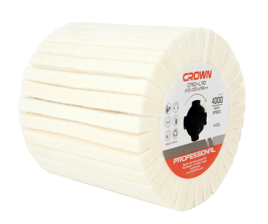 Щетка для браширования Crown CAQ-L110 шерстяная – №1