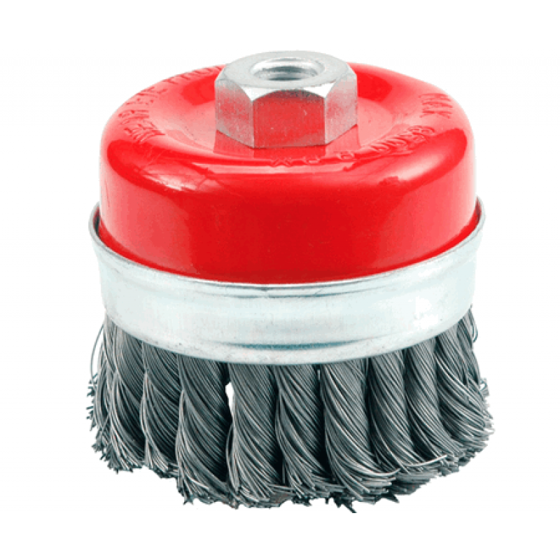 Корщетка для УШМ Strong 125 мм M14 стальная усиленная, чашка – №1