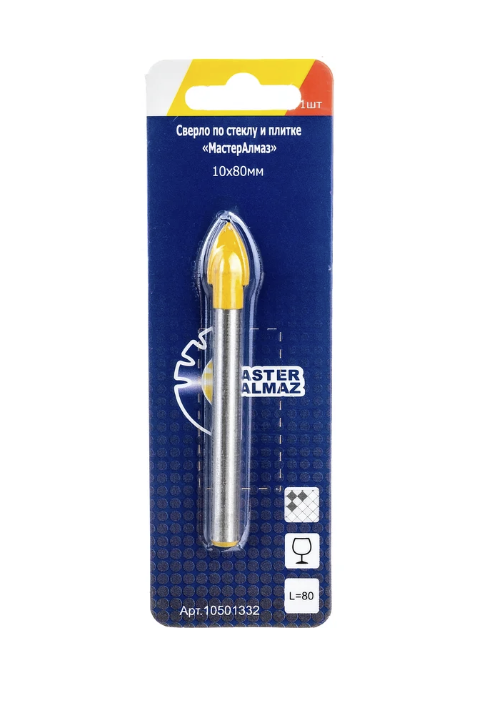 Сверло по стеклу и керамике МастерАлмаз 10 мм – №1