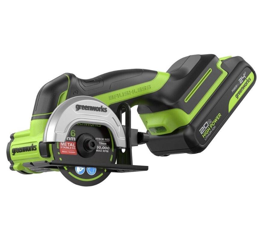 Аккумуляторная УШМ Greenworks GD24UCS 76 мм (1х2,0 Ач) – №1