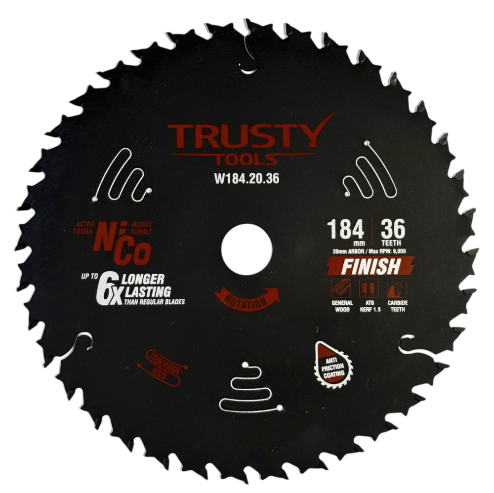 Диск пильный Trusty-Tools Finish 184х20 мм 36Т – фото №1 Диск пильный Trusty-Tools Finish 184х20 мм 36Т – №1