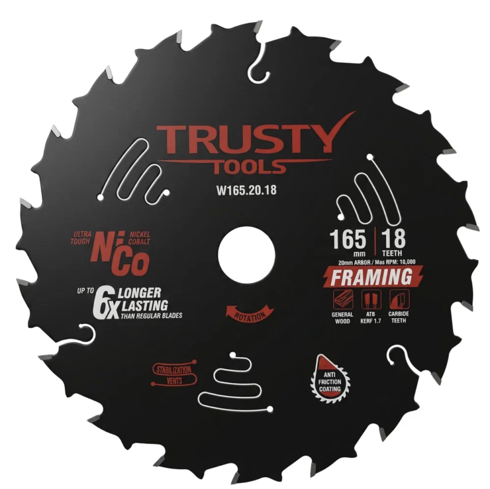Диск пильный Trusty-Tools Framing 165х20 мм 18T – фото №1 Диск пильный Trusty-Tools Framing 165х20 мм 18T – №1