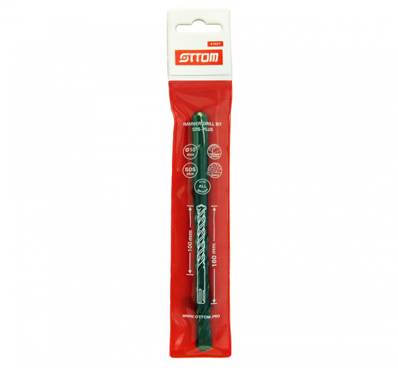 Бур SDS+ Ottom 10x160/100 мм – фото №1 Бур SDS+ Ottom 10x160/100 мм – №1