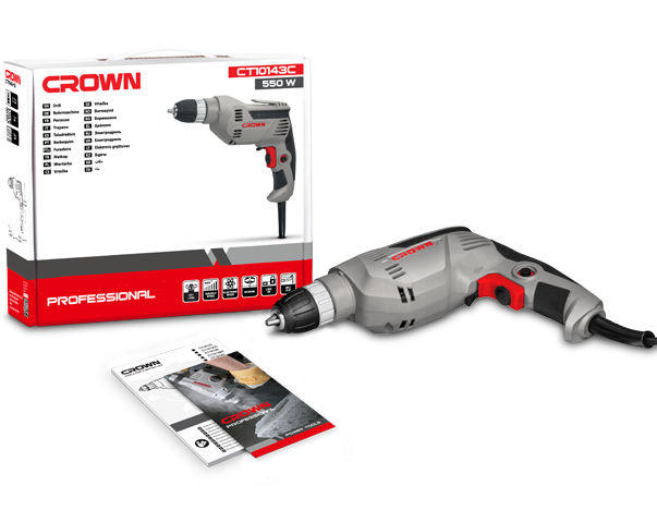 Дрель Crown CT10143-13C – фото №1 Дрель Crown CT10143-13C – №1