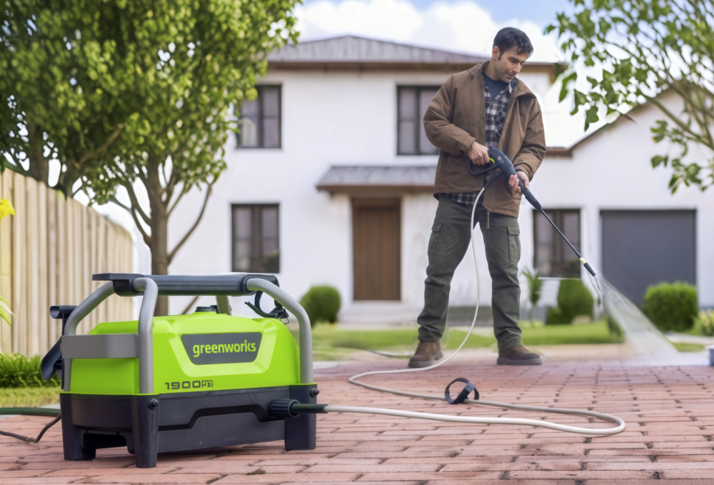 Мойка высокого давления Greenworks PW3130 1700 Вт 130 бар – фото №1 Мойка высокого давления Greenworks PW3130 1700 Вт 130 бар – №1