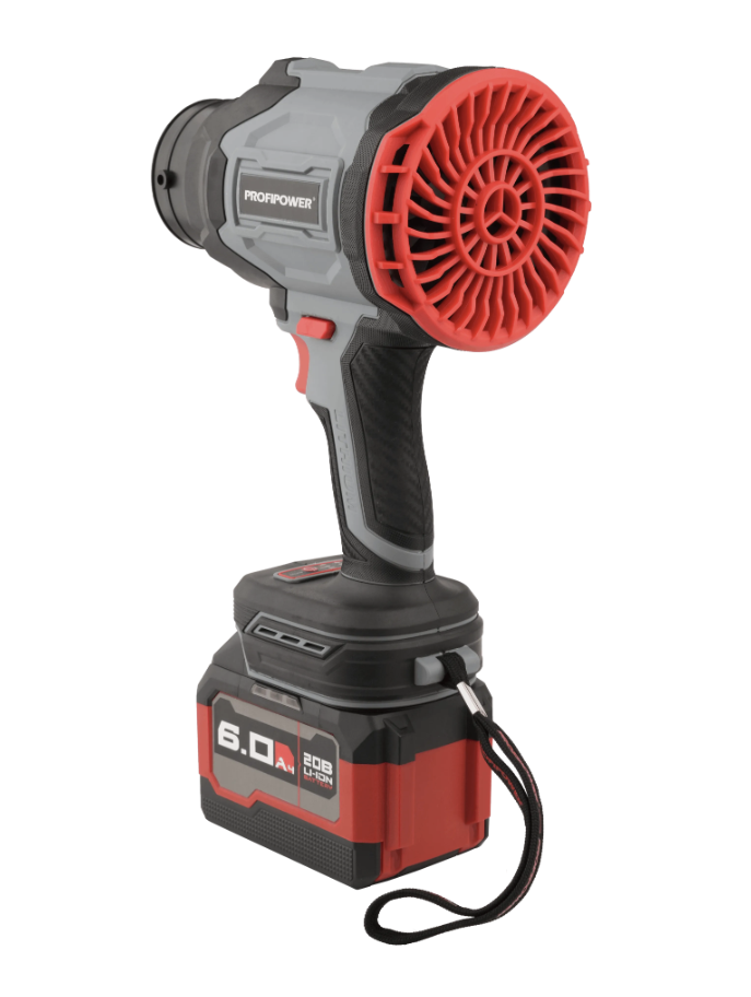 Аккумуляторная воздуходувка ProfiPower "Ураган" PLUS P972 20В (1х6,0 Ач) – фото №2 Аккумуляторная воздуходувка ProfiPower "Ураган" PLUS P972 20В (1х6,0 Ач) – №2