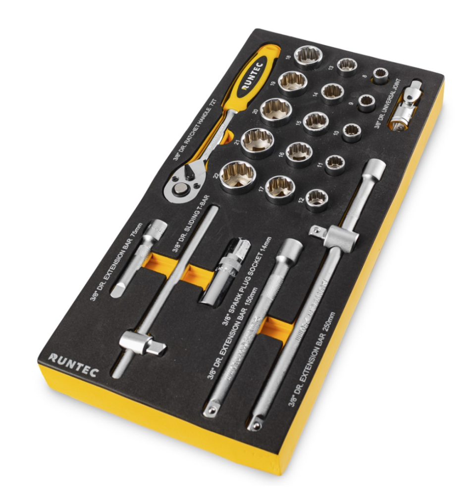 Набор головок и инструментов Runtec 3/8" (23 шт) – №1
