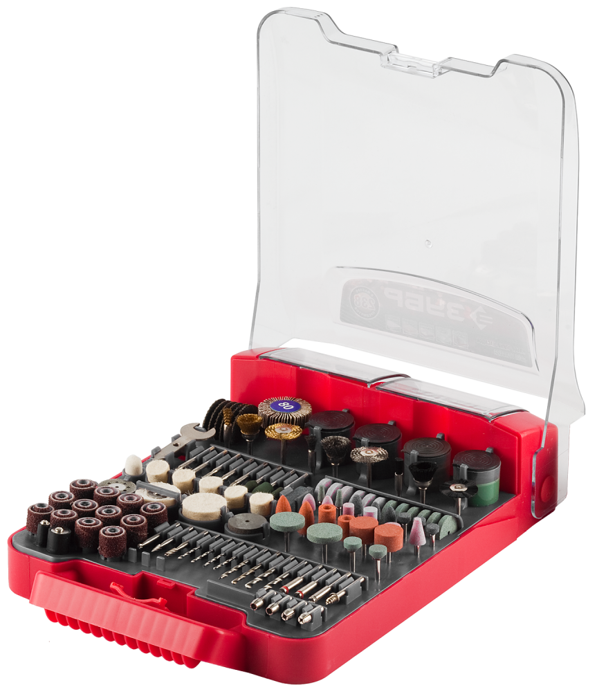 Набор мини-насадок для гравёра Зубр (238 шт) – №1