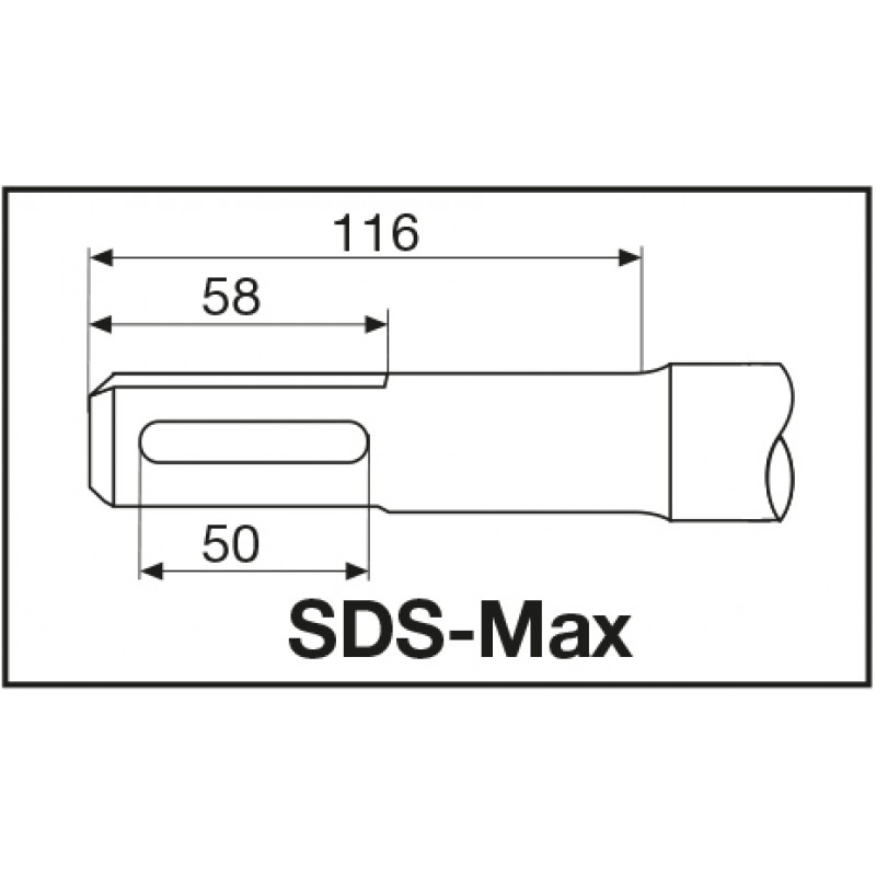 Зубило плоское SDS-max Milwaukee 25х600 мм – фото №1 Зубило плоское SDS-max Milwaukee 25х600 мм – №1