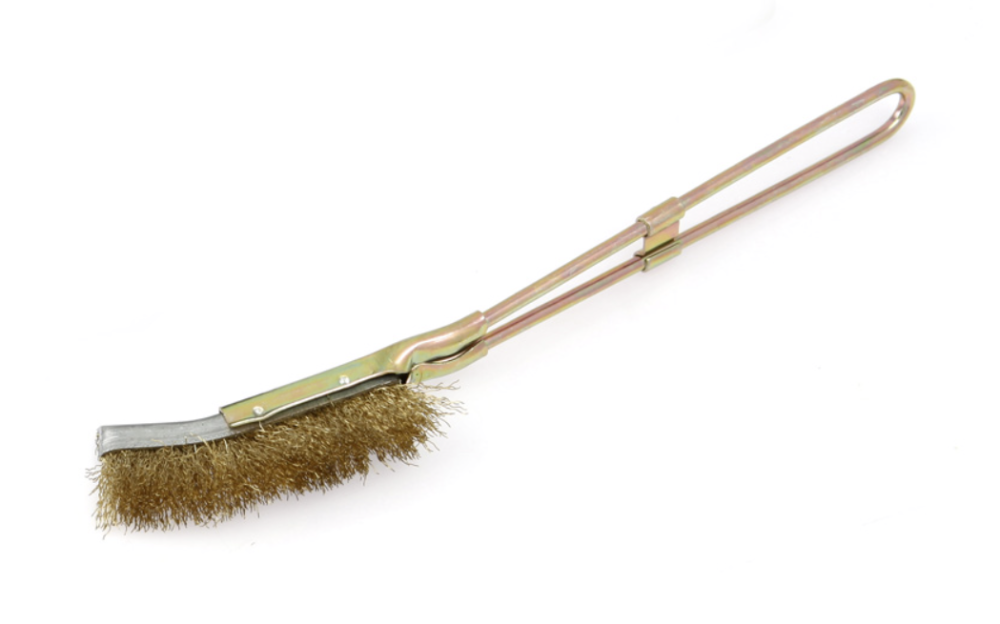 Щётка с металлической рукояткой Дело Техники, латунная щетина – №1
