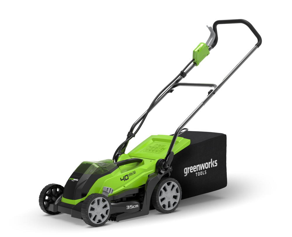 Аккумуляторная газонокосилка Greenworks G40LM35K4 (1х4,0 Ач) 2501907UB – фото №1 Аккумуляторная газонокосилка Greenworks G40LM35K4 (1х4,0 Ач) 2501907UB – №1