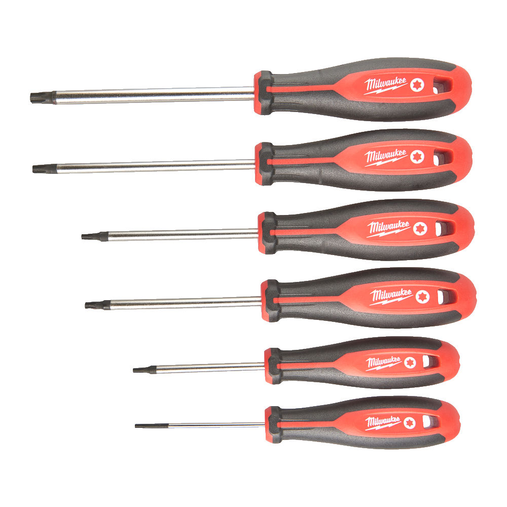 Набор отверток магнитых Milwaukee Torx (6 шт) – фото №1 Набор отверток магнитых Milwaukee Torx (6 шт) – №1