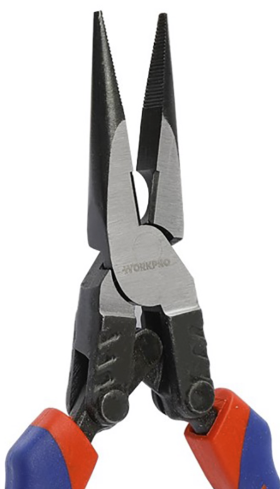 Длинногубцы WORKPRO Cr-V 200 мм усиленные с резцом (WP231088) – №1