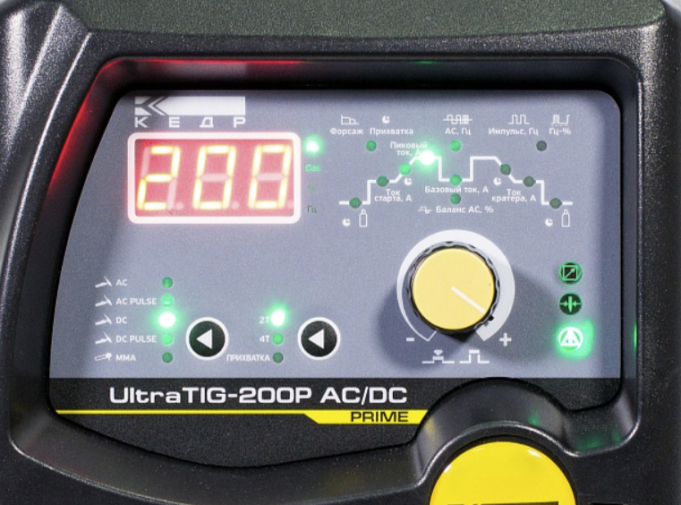 Сварочный аппарат Кедр UltraTIG-200P AC/DC с возможностью подключения педали – №2