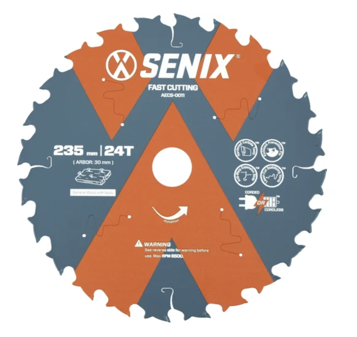 Диск пильный Senix 235 мм х 30 мм 24Т по дереву – №1
