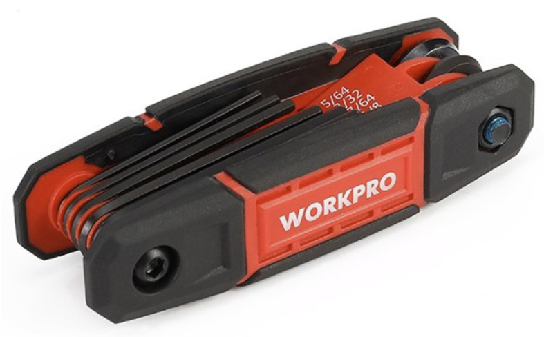 Набор ключей шестигранных дюймовых WORKPRO складной (9 шт) (WP222029) – №1
