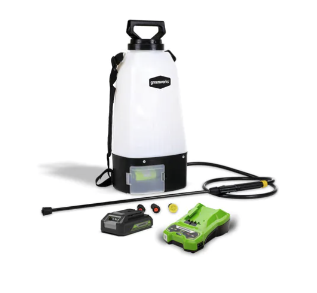 Аккумуляторный опрыскиватель Greenworks GSP1250K2 (1х2,0 Ач) 5103507UA – фото №1 Аккумуляторный опрыскиватель Greenworks GSP1250K2 (1х2,0 Ач) 5103507UA – №1
