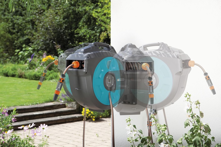 Шланг настенный автоматический на катушке Gardena Comfort 35 м – №2