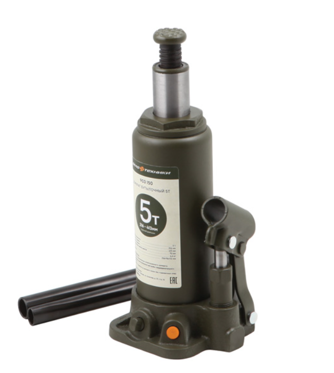 Домкрат гидравлический бутылочный Дело Техники 5т, 216-413 мм – №1