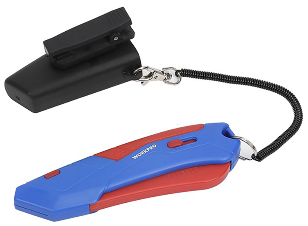 Нож автоматический WORKPRO с чехлом (WP213010) – №1