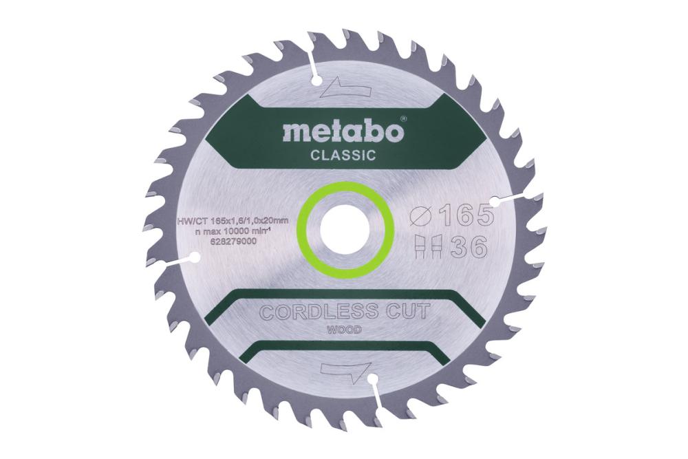 Диск пильный Metabo Precision Cut Classic WZ20° 165x20 мм 18T – №1