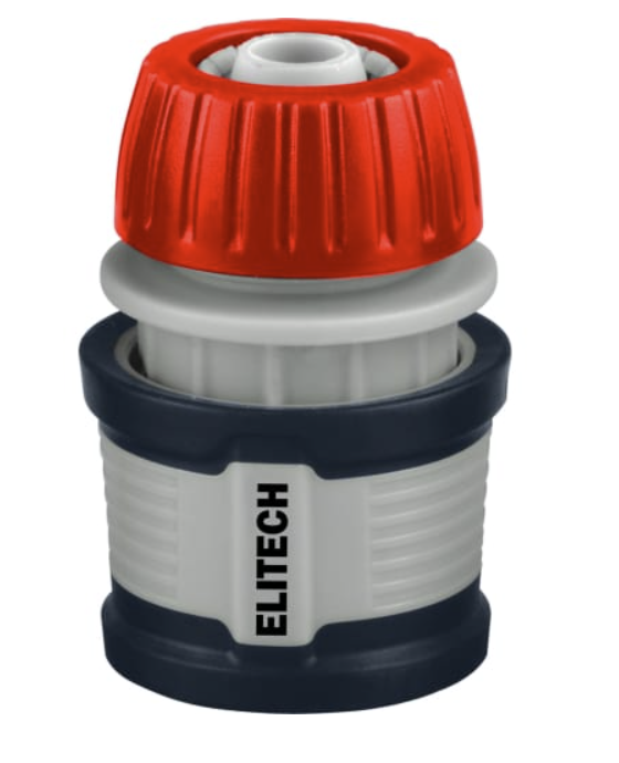 Соединитель для шланга Elitech Garden HF 011WS 1/2" с аквастопом – фото №1 Соединитель для шланга Elitech Garden HF 011WS 1/2" с аквастопом – №1
