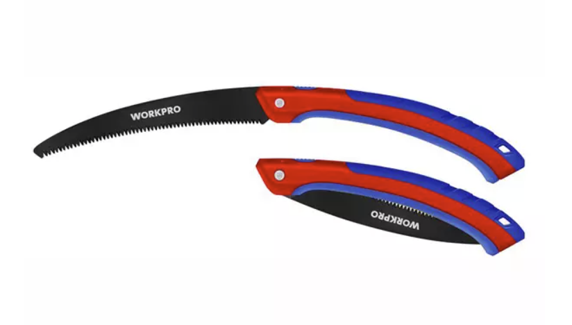 Ножовка садовая WORKPRO 250 мм складная с изогнутым лезвием (WP333003) – №1