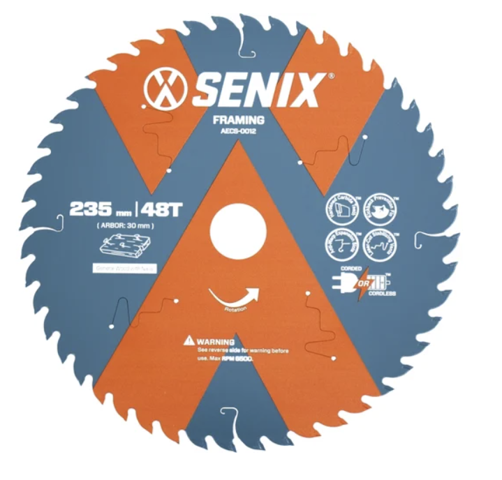 Диск пильный Senix 235 мм х 30 мм 48Т по дереву – фото №1 Диск пильный Senix 235 мм х 30 мм 48Т по дереву – №1
