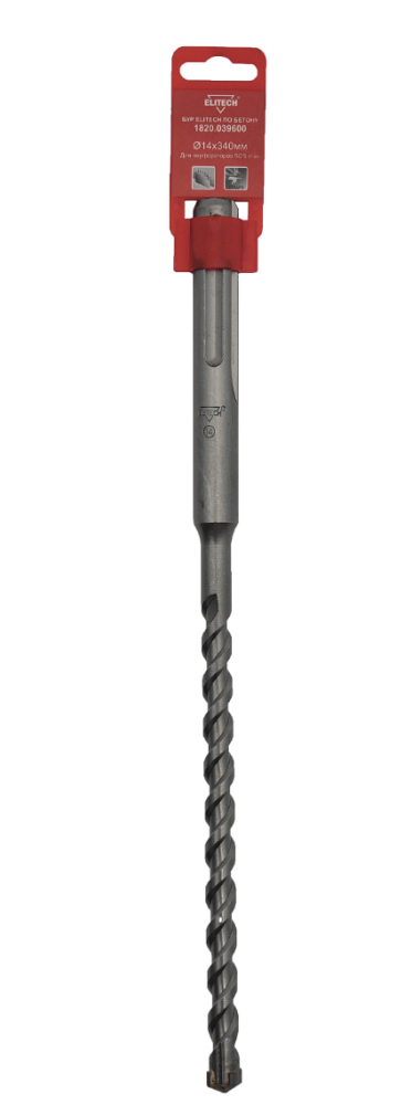 Бур крестовой SDS-max Elitech 14х340 мм – фото №1 Бур крестовой SDS-max Elitech 14х340 мм – №1