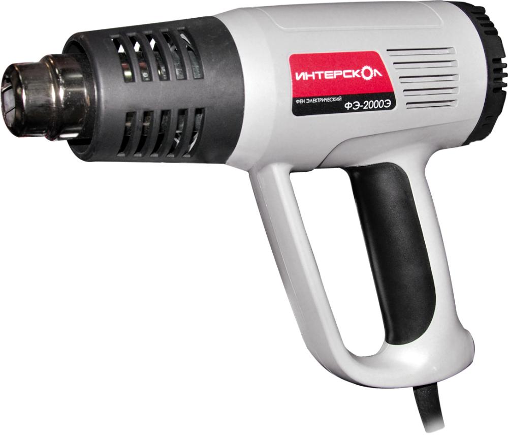 Фен строительный Интерскол ФЭ 2000Э (в коробке) – №1